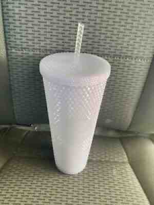(1) Starbucks New 2021 Holiday Icy White Studded Tumbler Cold Cup 24oz Christmas - Sold on eBay Nov 04, 2021 for $48.87