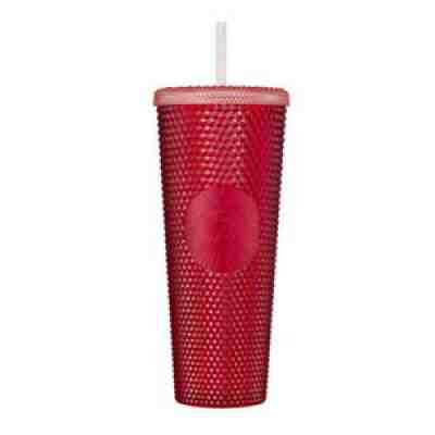 Starbucks Korea 2021 Holy Red Bling Stud Cold Cup 710ml / Christmas Phase 1 - Sold on eBay Oct 27, 2021 for $46.99