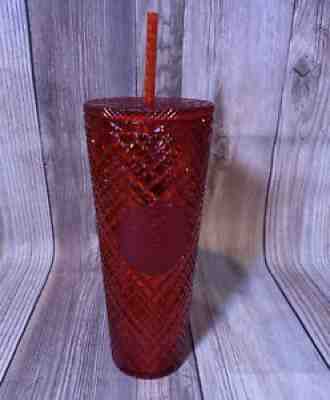 Starbucks 2021 Holiday Christmas Jeweled Cold Tumbler RED 24oz Venti New - Sold on eBay Nov 04, 2021 for $46.00