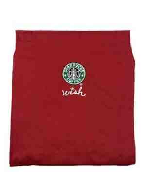 Starbucks Coffee Red Barista Apron Wish Holiday Christmas Old Logo VINTAGE - Sold on eBay Oct 13, 2021 for $45.99
