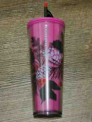 Starbucks Christmas Holiday 2021 Pink Poinsettia 24 Oz Tumbler COLOR CHANGING - Sold on eBay Nov 05, 2021 for $45.99