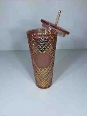 Starbucks 2021 Winter Holiday Jeweled Tumbler Cup 24oz Rose Gold Christmas ð??? - Sold on eBay Nov 07, 2021 for $45.00
