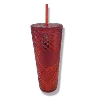 Starbucks 2021 Red Jeweled Christmas Holiday Tumbler Venti 24oz - Sold on eBay Nov 04, 2021 for $44.99
