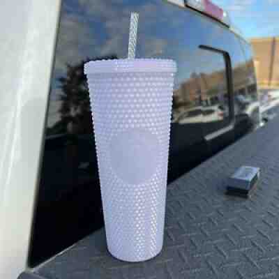 Starbucks Christmas Holiday Icy Lilac White 24oz Venti Studded Tumbler 2021 - Sold on eBay Nov 07, 2021 for $44.99