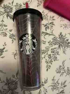New Starbucks Glitter Spiderweb Tumbler Cup Halloween 2019 24 oz - Sold on eBay Nov 06, 2021 for $200.00