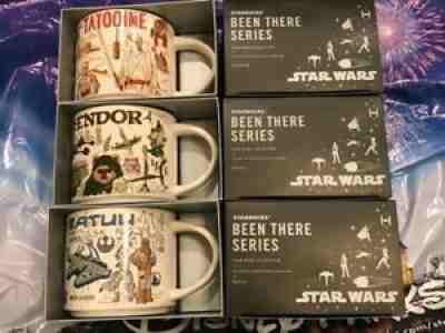 NEW Star Wars Starbucks Been There Series Mug Set Of 3 Tatooine, Batuu & Endor - Sold on eBay Nov 08, 2021 for $159.95