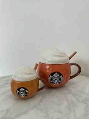 Starbucks Korea 2015 Autumn Pumpkin Whipping Mug Demi Set 355ml 89ml Limited Ed - Sold on eBay Sep 29, 2021 for $149.00