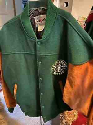 ULTRA RARE Starbucks Corporate Vintage Men's Size Large Letterman ??s Jacket! - Sold on eBay Nov 01, 2021 for $149.00