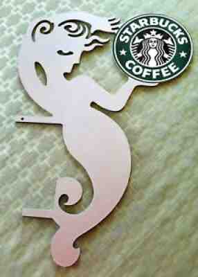 Vintage Original STARBUCKS COFFEE Advertising Siren Mermaid Logo Steel SIGN - Sold on eBay Nov 10, 2021 for $149.00