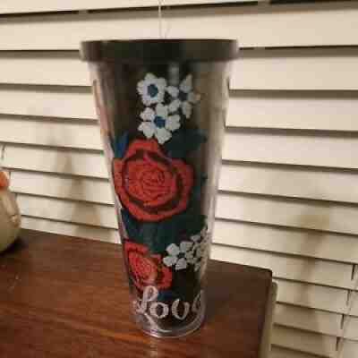 Starbucks Love Stitch Tattoo Tumbler Cup RARE - No Straw - Venti Large - Sold on eBay Oct 17, 2021 for $147.50