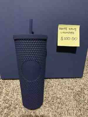 STARBUCKS MATTE NAVY STUDDED TUMBLER BNWT - Sold on eBay Aug 19, 2021 for $145.00
