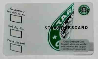 Starbucks 2009 USA TEST CARD Indianapolis Just For Fun #6053 Scarce Rare NEW - Sold on eBay Oct 10, 2021 for $145.00
