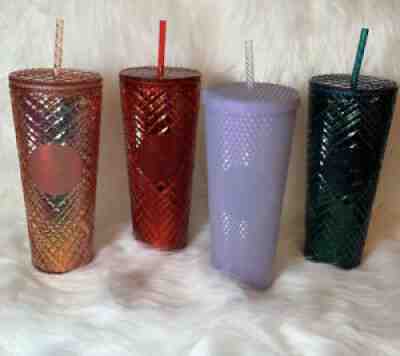 Starbucks 2021 24oz Holiday Tumblers. Set Of 4 - Sold on eBay Nov 10, 2021 for $190.00