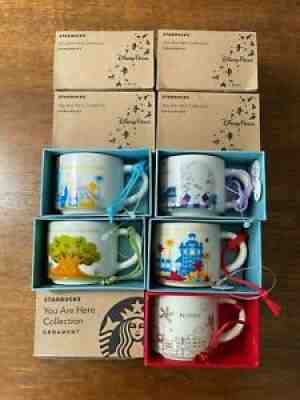 Retired Disney World Parks YOU ARE HERE Starbucks 2oz Mug Ornaments, NIB - Sold on eBay Nov 06, 2021 for $140.00