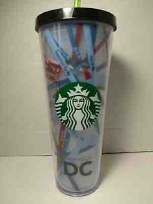 RARE Starbucks Washington DC Thermal Tumbler Cup with lid and straw! - Sold on eBay Oct 30, 2021 for $139.00