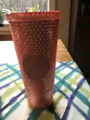 RARE & CollectIble Starbucks Rose Gold Hologram Studded Cold Cup Venti 24 oz - Sold on eBay Oct 15, 2021 for $135.00