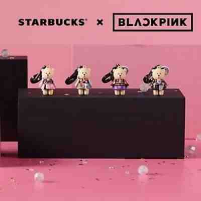 Starbucks BLACKPINK Keychain Bearista SET 4 pcs. /  (LIMITED) - Sold on eBay Oct 31, 2021 for $135.00