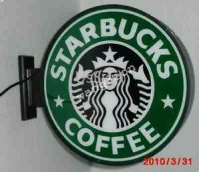 Double Face 2 Sides Starbucks Coffee Cafe Cave Bar LED Sign Light Box Shop Decor - Sold on eBay Nov 09, 2021 for $134.10