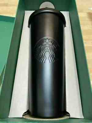 STARBUCKS COLD CUP MATTE BLACK STAINLESS STEEL TUMBLER 24 oz RARE 2015 - Sold on eBay Sep 22, 2021 for $130.00
