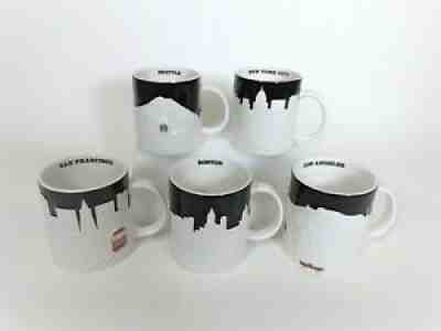Starbucks Relief Series Mugs New York Boston Seattle Los Angeles San Francisco - Sold on eBay Nov 15, 2021 for $149.97