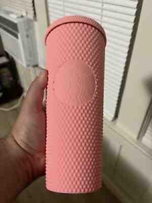 Starbucks 2020 Singapore Matte Coral Pink Studded 24oz Cold Water Cup Tumbler - Sold on eBay Nov 14, 2021 for $142.50