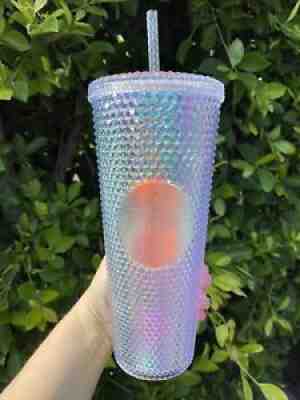 Starbucks Multi Colored Rainbow  Iridescent Studded Tumbler Unicorn - Europe 2020 - Sold on eBay Nov 14, 2021 for $130.00