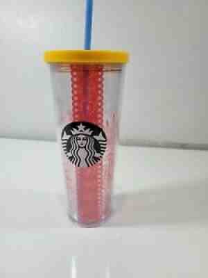 NEW Starbucks Rare hard to find Red Cactus Lace Cold drinks tumbler 24 oz. - Sold on eBay Oct 21, 2021 for $125.99