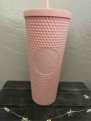 Starbucks 2020 HTF Matte Pink Studded Spring Tumbler NWOT - Sold on eBay Sep 01, 2021 for $125.00