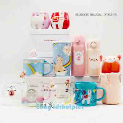 Starbucks 2019 Summer Alpaca Cup Serie Cute Happy Animal Ceramic Stainless Steel - Sold on eBay Nov 15, 2021 for $75.99