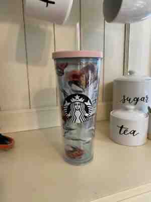 Starbucks 2019 Peony Flower Floral Tumbler Pink Lid w/Straw Venti Cup 24 oz Rare - Sold on eBay Sep 17, 2021 for $125.00