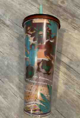 Starbucks Terracotta Desert Acrylic Cold Cup Tumbler 24oz Venti Cactus Summer 19 - Sold on eBay Sep 18, 2021 for $125.00