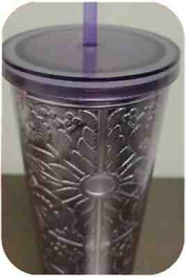 Starbucks Lavender Purple Embossed Metallic tin Foil Tumbler RARE cup - Sold on eBay Nov 15, 2021 for $125.00