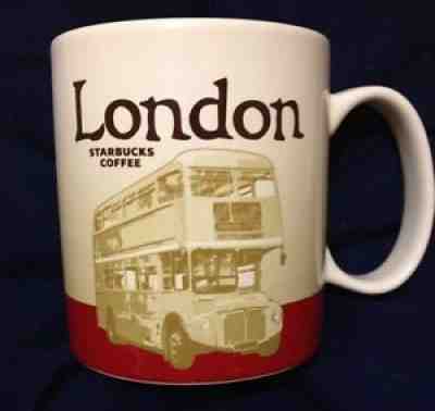 Starbucks London Icon Mug v2 Buckingham Palace Routemaster Bus Coffee Cup New