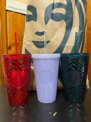 NEW! Starbucks 16 ounce Holiday 2021 Tumbler Set - Red, White, and Blue - Sold on eBay Nov 10, 2021 for $115.00