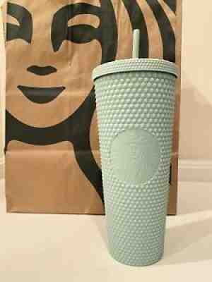 NWT Starbucks 2021 Christmas Mint Matte Studded 24oz Diamond Holiday Tumbler - Sold on eBay Nov 13, 2021 for $59.99