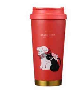 Starbucks korea 2020 20 SS Elma holiday dog&cat tumbler 473ml - Sold on eBay Oct 31, 2021 for $58.99