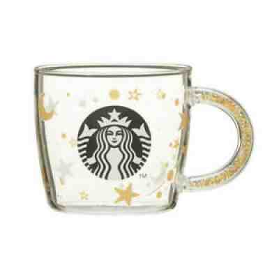 Starbucks Japan Holiday 2020 Gold Beads Handle Heat Resistant Glass Mug Stars - Sold on eBay Nov 05, 2021 for $58.00