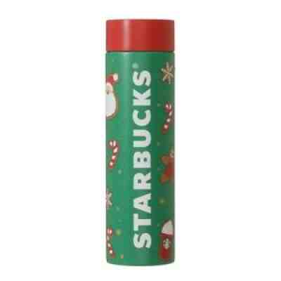 Japan Starbucks 2021 Christmas Holiday Stainless Bottle Green 350ml - Sold on eBay Nov 03, 2021 for $56.00