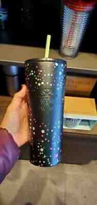 starbucks tumbler 2021 stainless steel dark green, dots holiday winter speckled - Sold on eBay Nov 06, 2021 for $55.00
