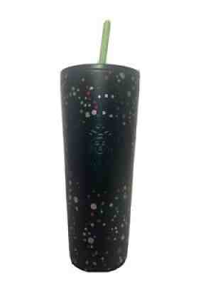 Starbucks Holiday 2021 Green Confetti Dots Stainless Steel Tumbler 24oz Venti - Sold on eBay Nov 08, 2021 for $55.00