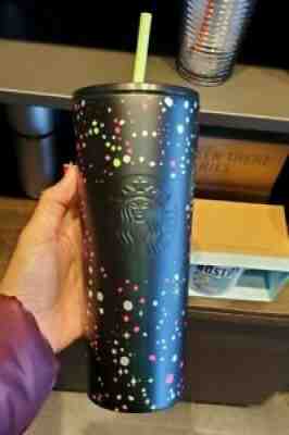 starbucks tumbler 2021 stainless steel dark green, dots holiday winter speckled - Sold on eBay Nov 09, 2021 for $55.00