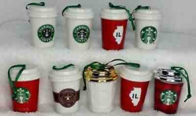 Total 9 Starbucks 2016 Christmas Cup Ornaments Lot Holiday Edition - Sold on eBay Nov 12, 2021 for $55.00