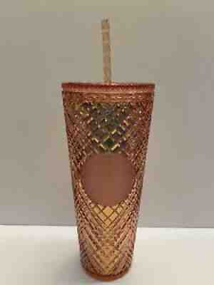 Starbucks 2021 Winter Holiday Jeweled Tumbler Cold Cup 24oz Gold IN HAND - Sold on eBay Nov 10, 2021 for $53.99