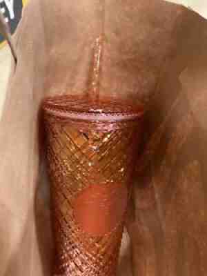 Brand New! Starbucks Studded Holiday Tumbler 2021 ROSE GOLD 24oz Venti - Sold on eBay Nov 07, 2021 for $50.00