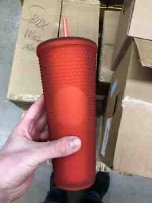 Starbucks Limited Edition Holiday Studded Tumbler - Orange - Sold on eBay Oct 17, 2021 for $49.99