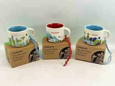 NEW Starbucks YAH WA. OR. & SEATLLE MuG Holiday Ornament 2015 You Are Here 2oz - Sold on eBay Nov 01, 2021 for $49.99