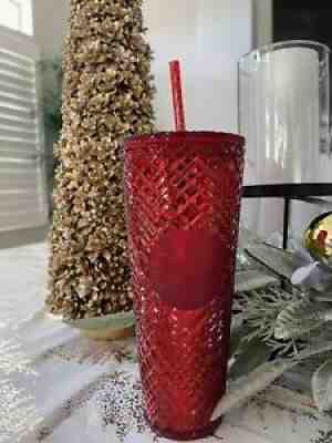 Starbucks Red Ruby Christmas Winter Holiday 2021 Studded Tumbler Cold Cup New - Sold on eBay Nov 04, 2021 for $49.99