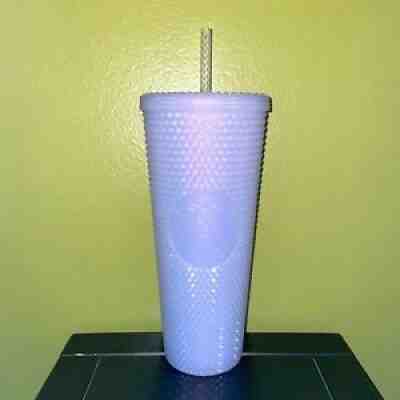 New Starbucks 24oz Icy Lilac Studded Tumbler Winter Holiday 2021 - Sold on eBay Nov 04, 2021 for $49.99