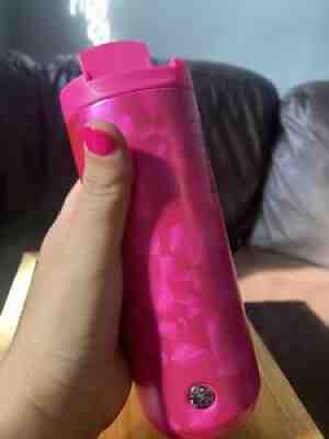 Starbucks 2021 Holiday stainless steel Pink Tumblr 12 Oz - Sold on eBay Nov 07, 2021 for $49.99