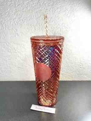 2021 Starbucks Holiday Jeweled Studded Tumbler Cup 24oz Venti Rose Gold NEW! - Sold on eBay Nov 08, 2021 for $49.95